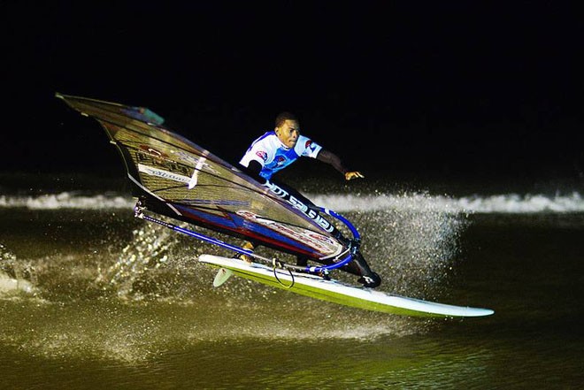 Bjorn Saragosa night session - PWA Surf World Cup (Podersdorf) 2011 ©  John Carter / PWA http://www.pwaworldtour.com